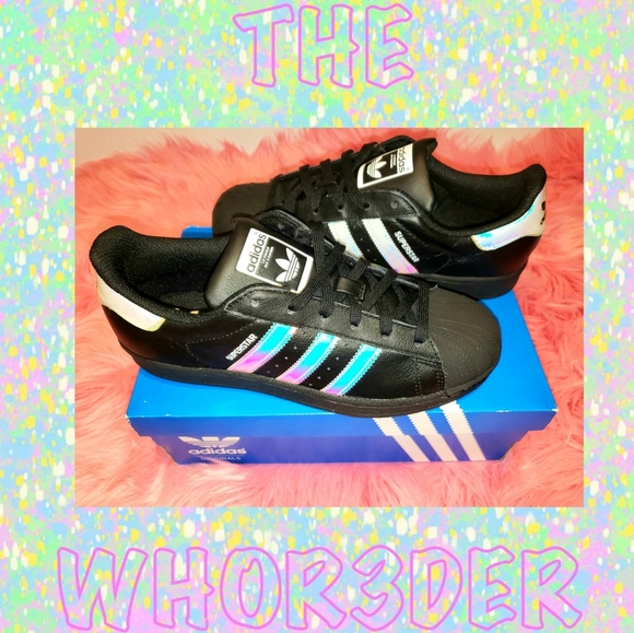 *SOLD* Adidas Reflective Superstars🦄 - Picture 1 of 3